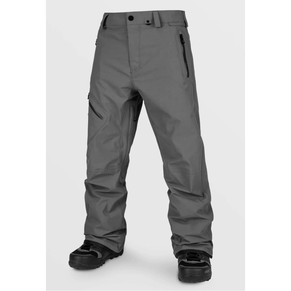 Volcom Men’s Sz Small L Gore-Tex Snowboard Ski Pants Dark Charcoal Gray Black